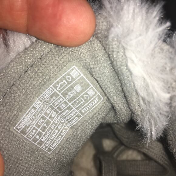 Koolaburra by UGG Sundell Fuzz Chukka Boot Womens 9 Gray White Wild Dove Fur - Picture 5 of 10